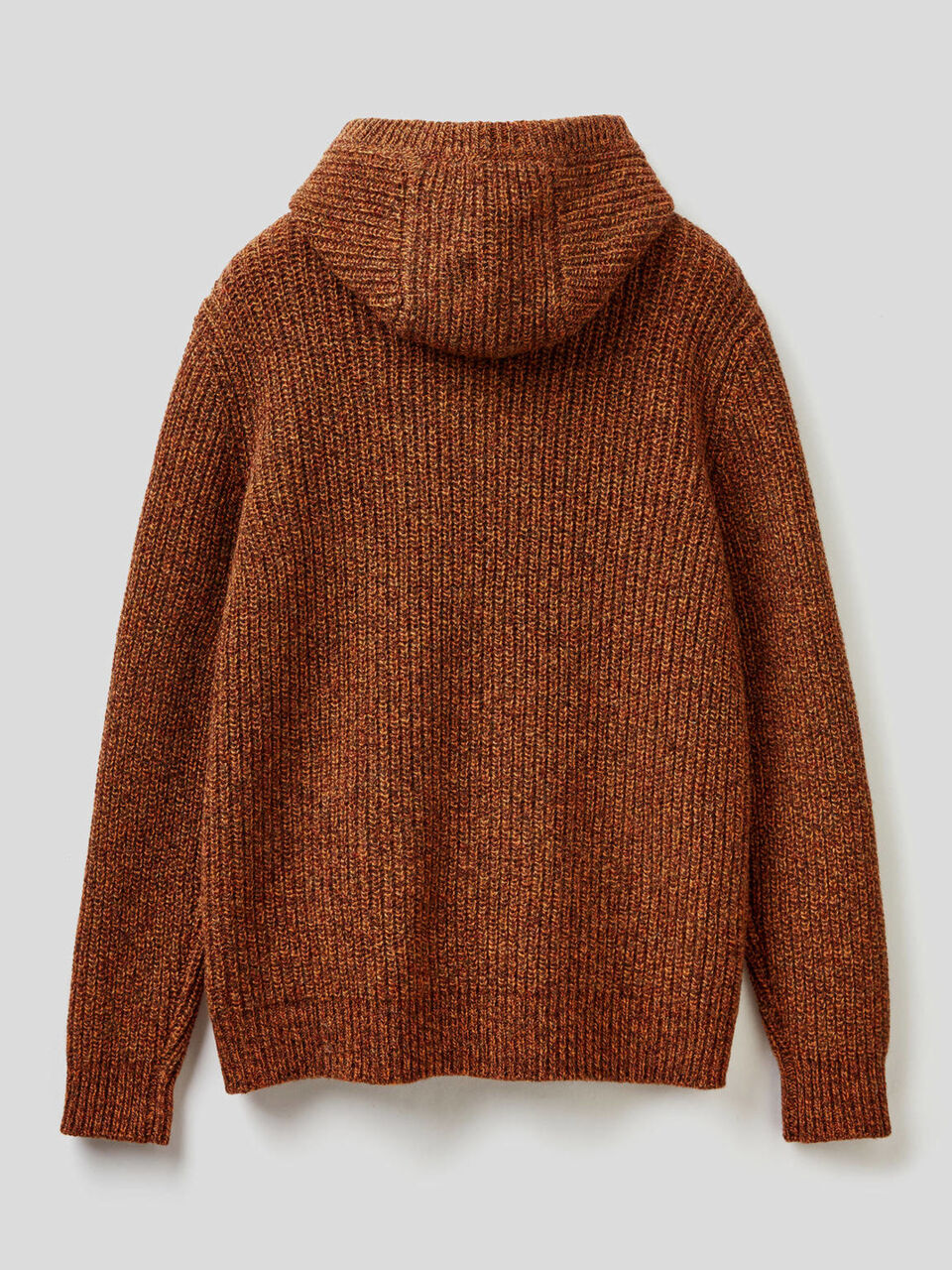 Maglia in lana Shetland con cappuccio image number 2