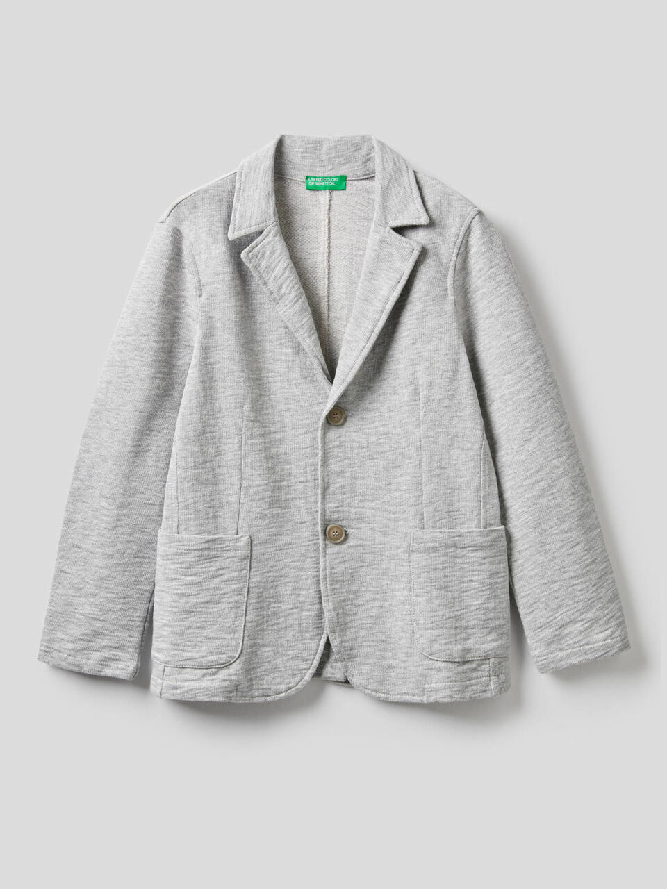 Blazer in felpa di puro cotone image number 1