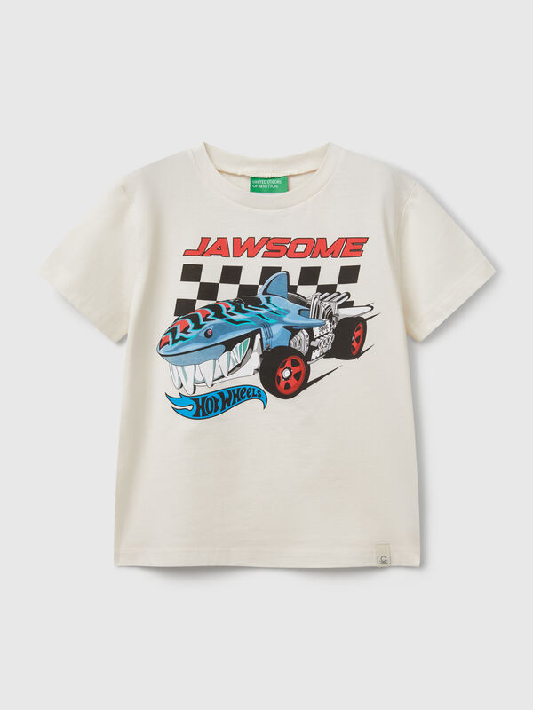 T-shirt Hot Wheels in cotone Bambino