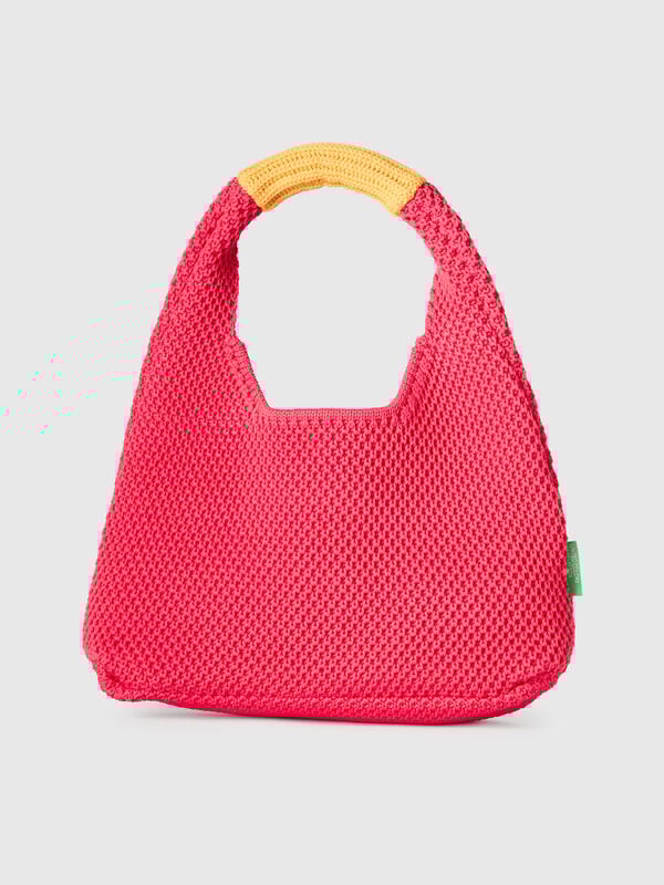 Borsa piccola a spalla crochet Donna