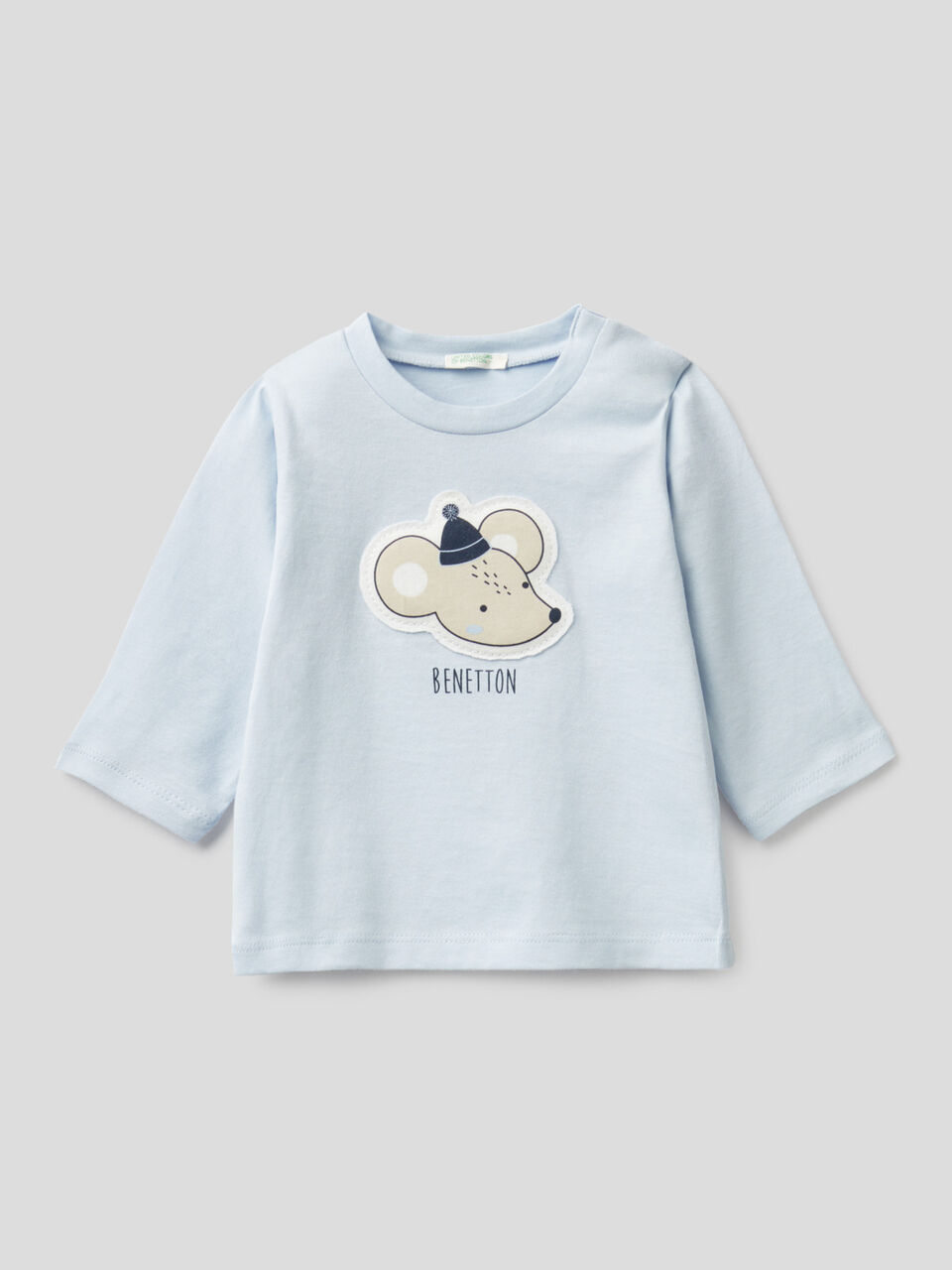 T-shirt manica lunga in cotone biologico image number 1