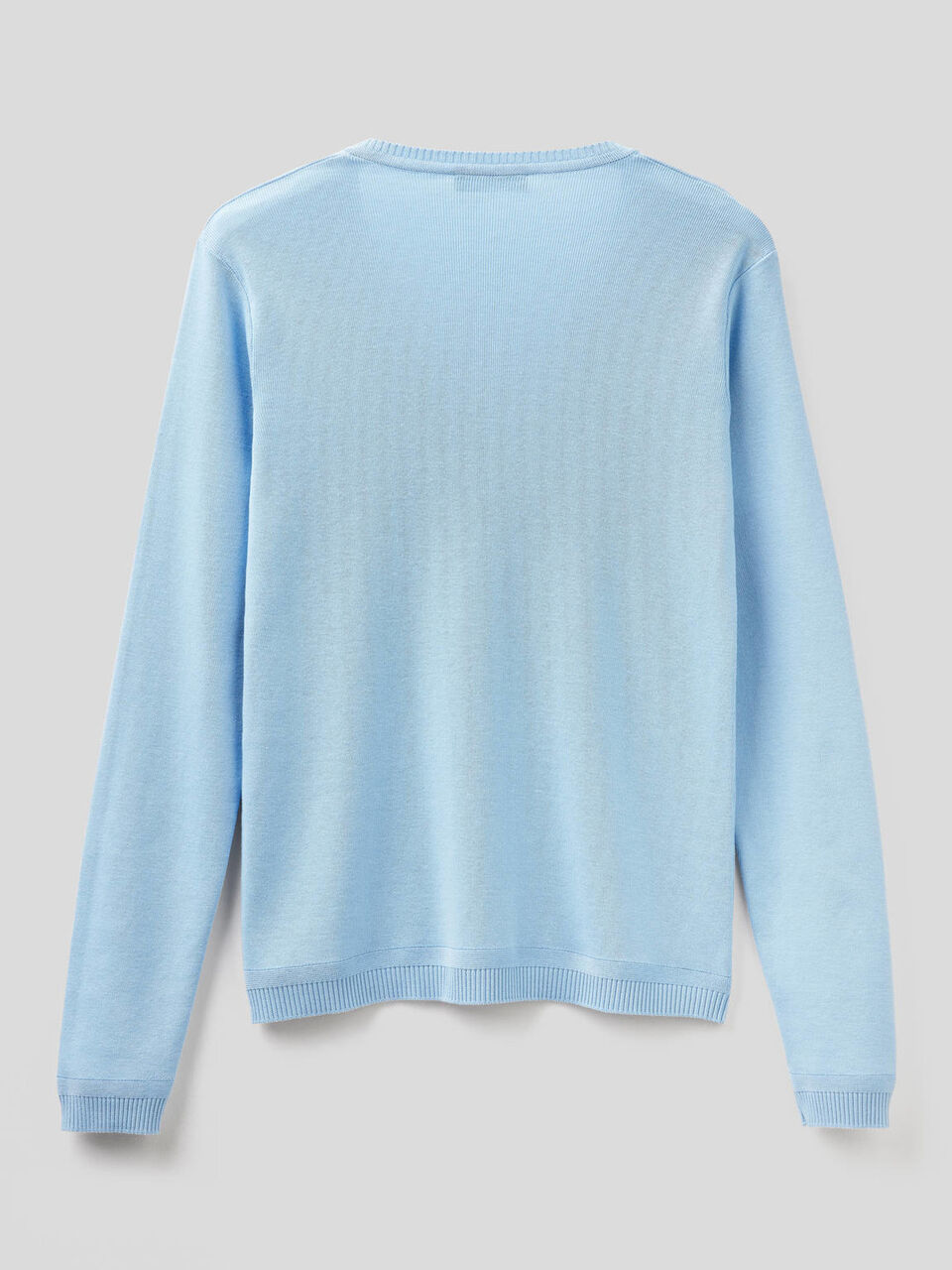 Maglia in puro cotone con scollo a V image number 2