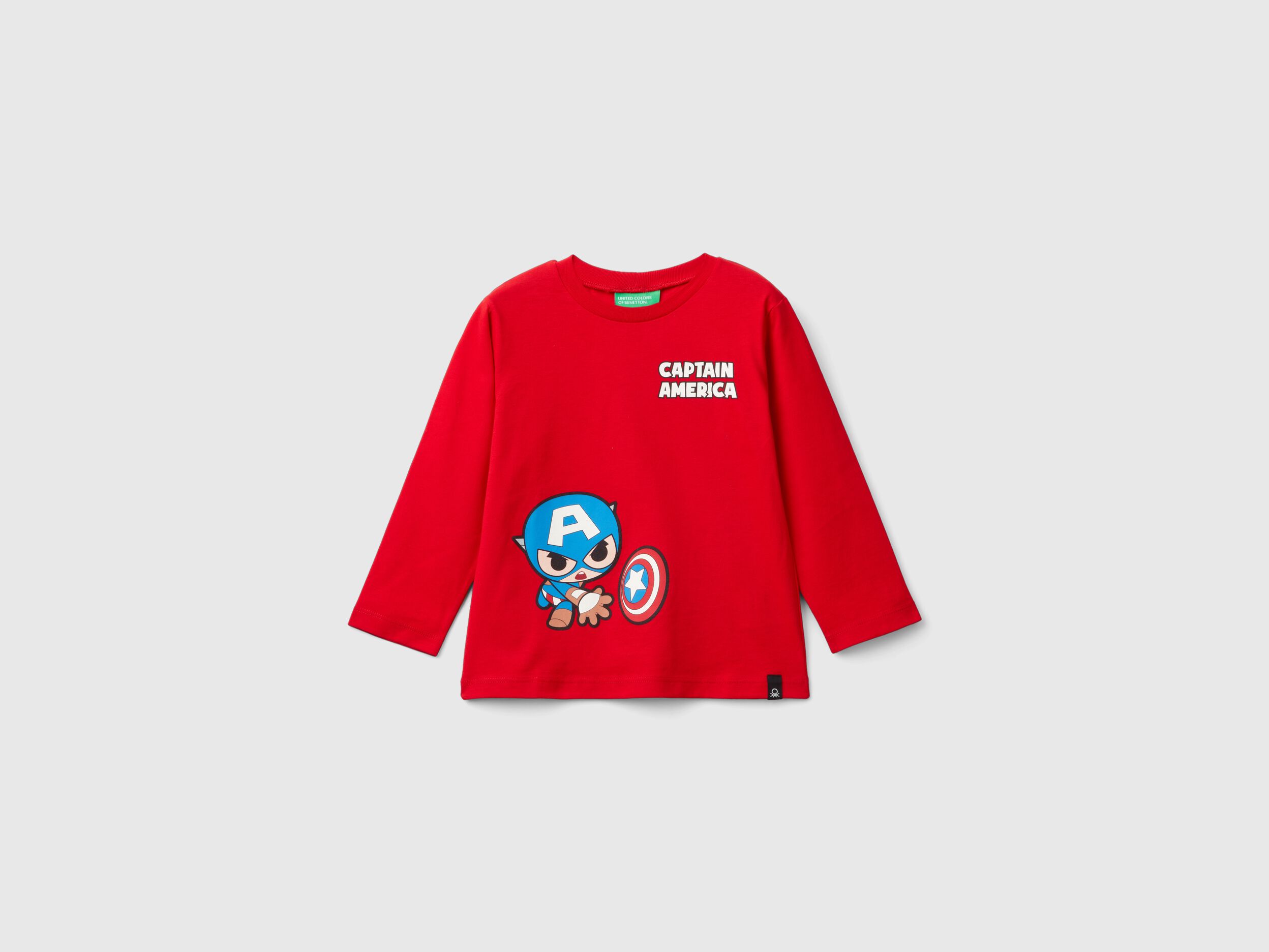 T shirt Marvel Capitan America rossa Rosso Benetton