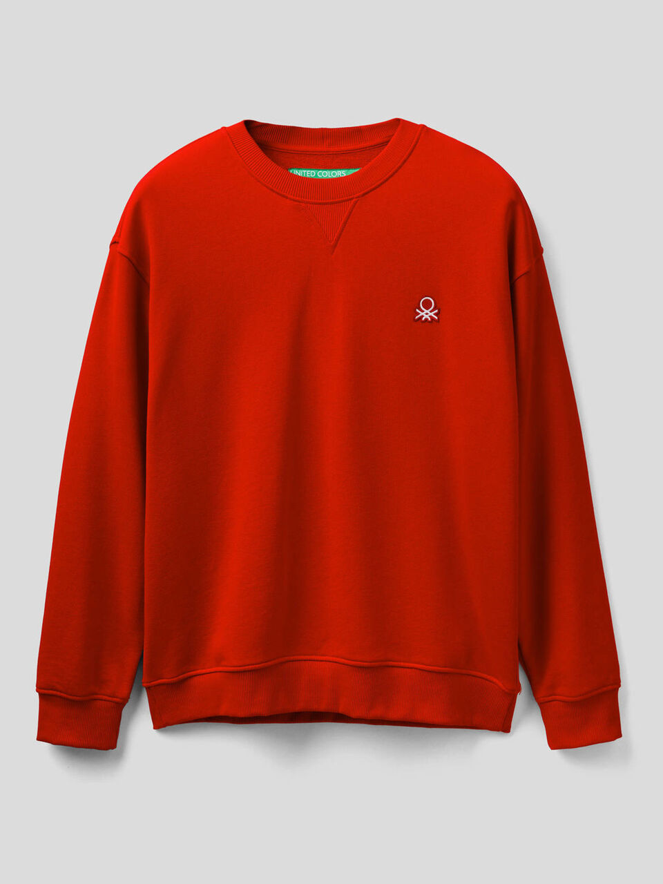 Felpa 100% cotone con logo applicato image number 1