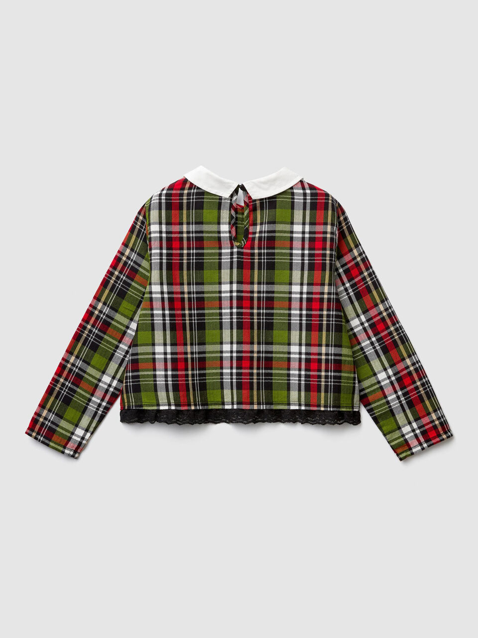 Blusa a quadri in flanella image number 2