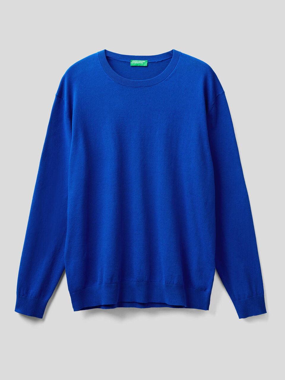 Maglia girocollo in misto cotone image number 1