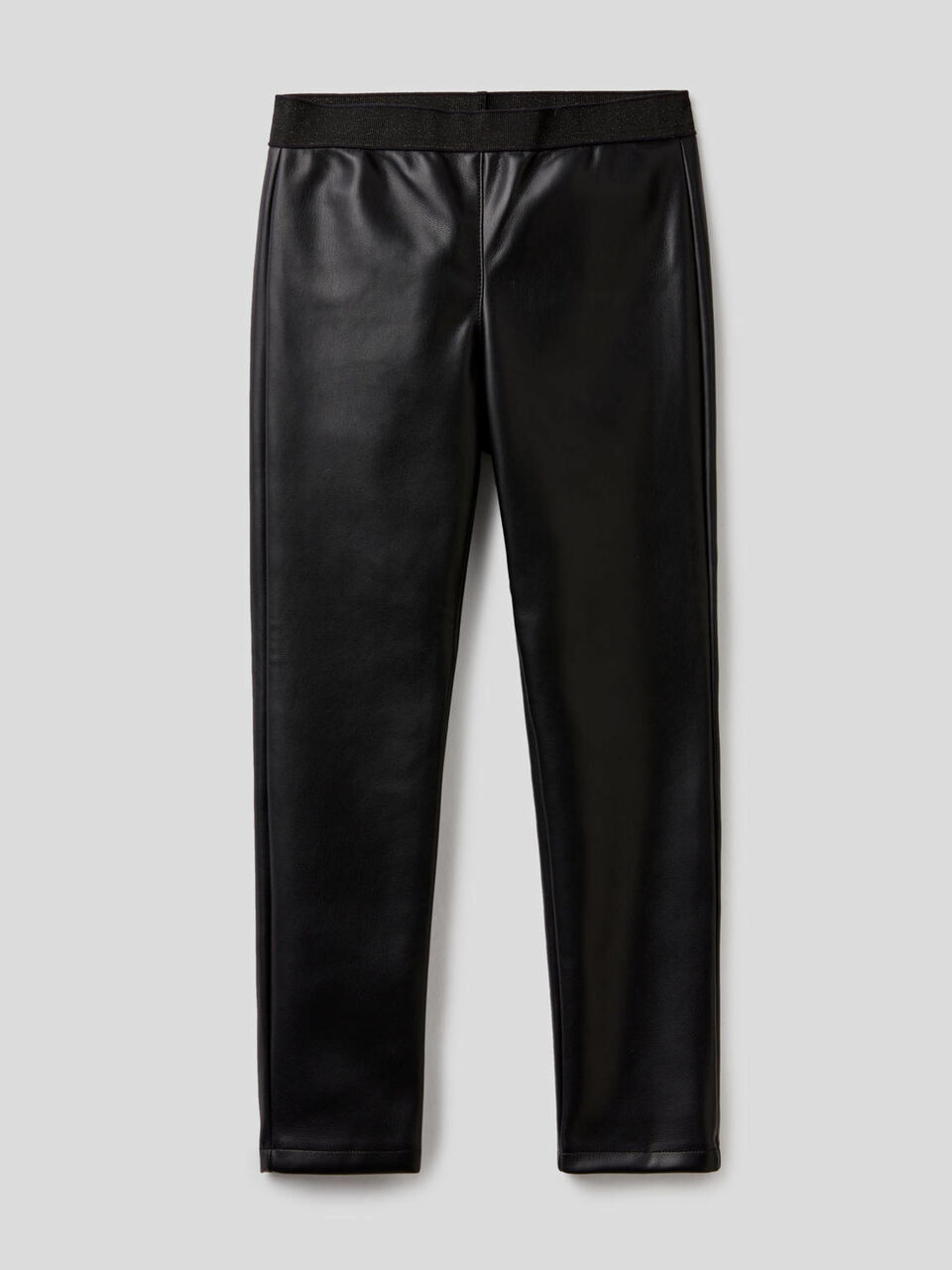 Jeggings in tessuto spalmato image number 1