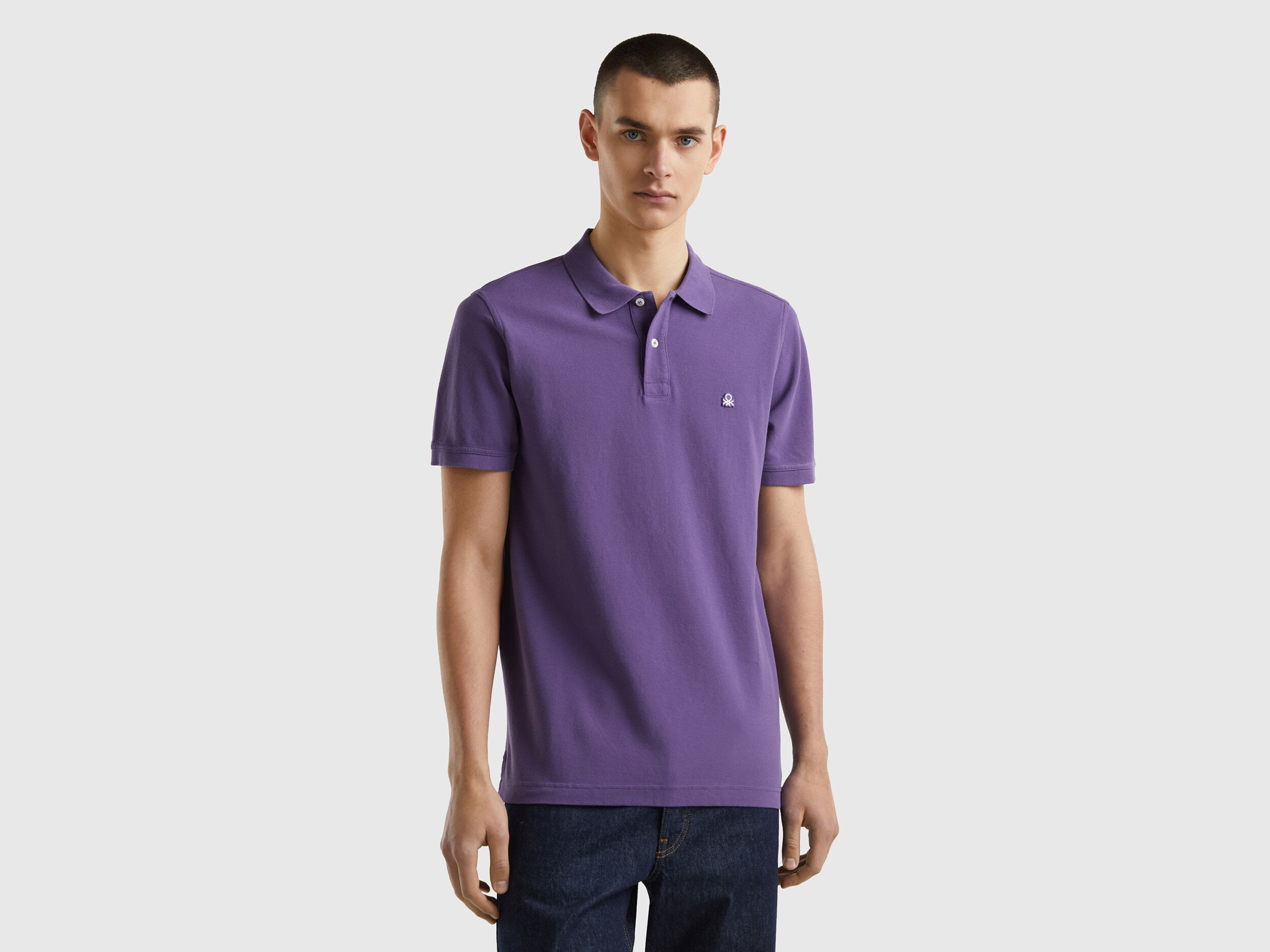 Polo viola regular fit