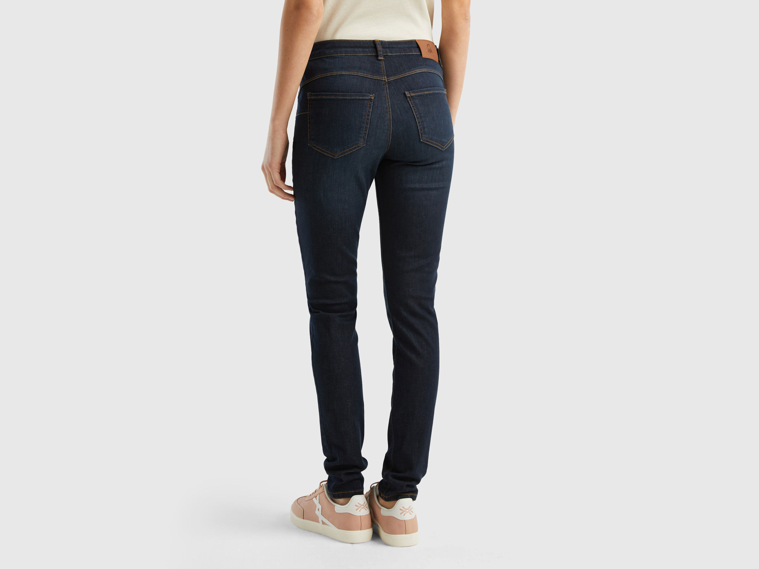 Jeans push up skinny fit Blu Scuro Donna Benetton