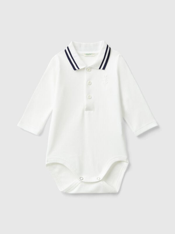 Body a polo in cotone bio Baby