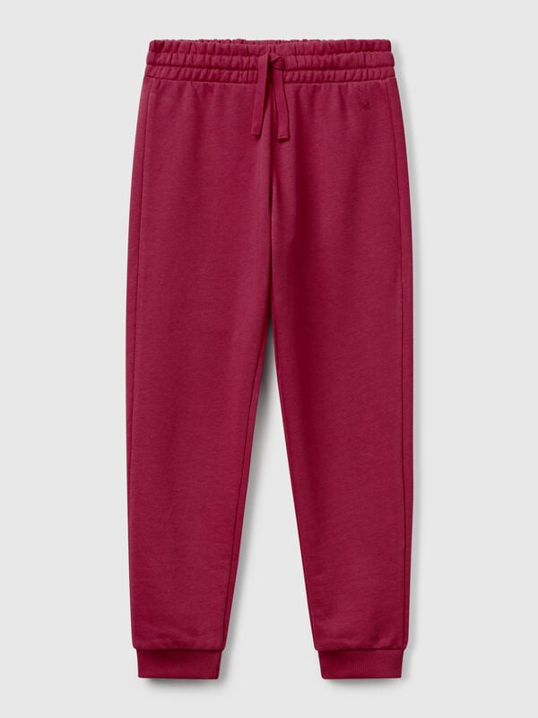 Pantaloni in felpa con logo Bambina