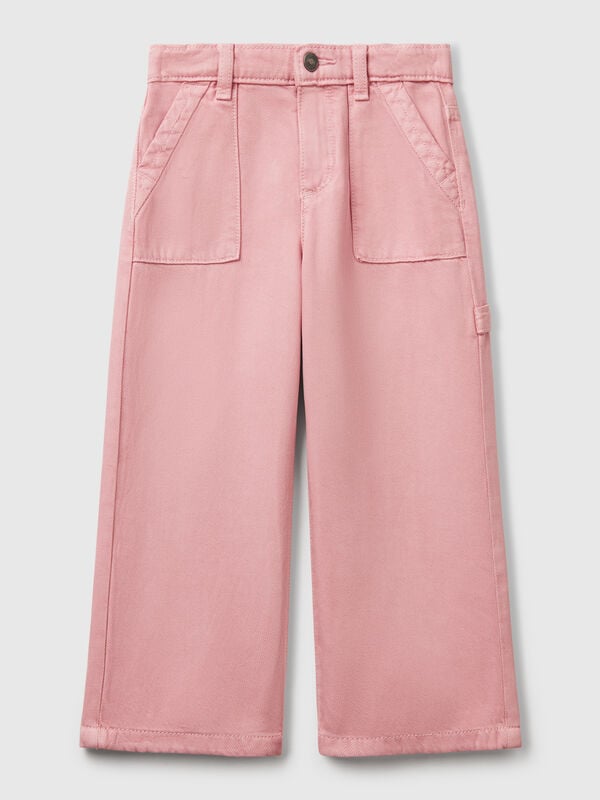 Pantaloni fluidi con gamba dritta Bambina