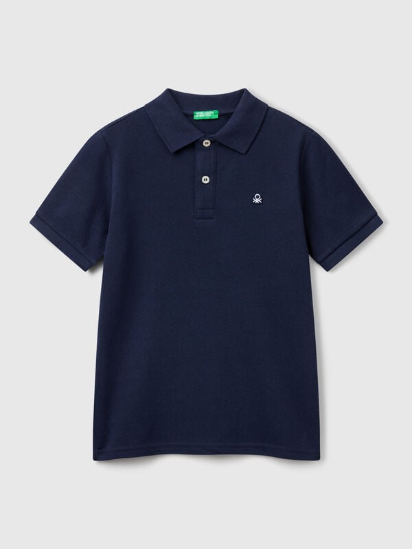 Polo slim fit in puro cotone Bambino