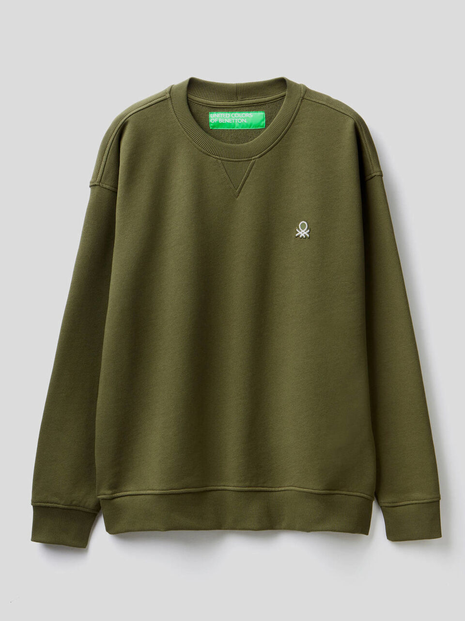 Felpa 100% cotone con logo applicato image number 1