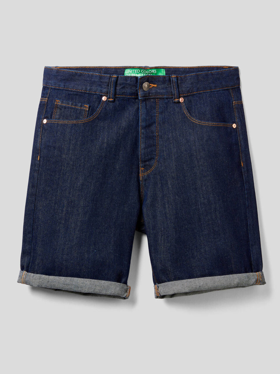 Bermuda in denim 100% cotone image number 1