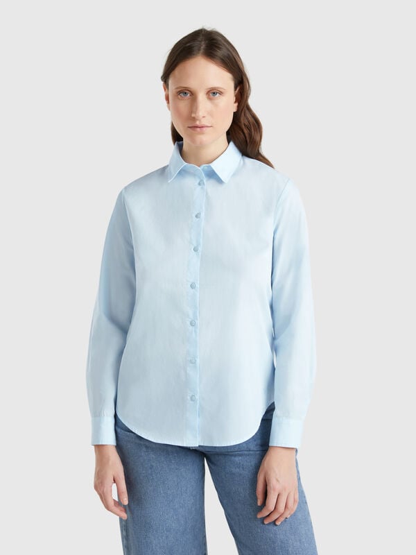 Camicia regular fit in cotone Donna
