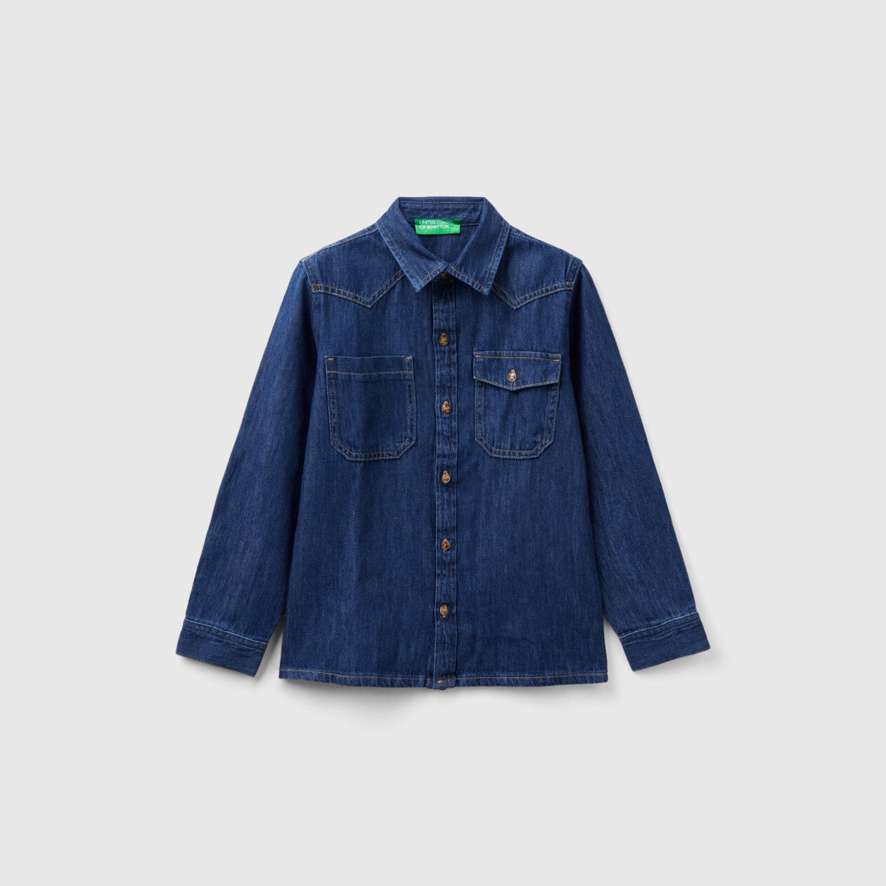 Camicia jeans shop bambino benetton