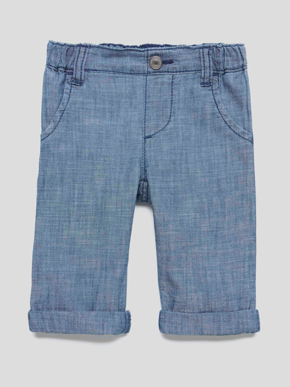 Pantaloni in chambray image number 1