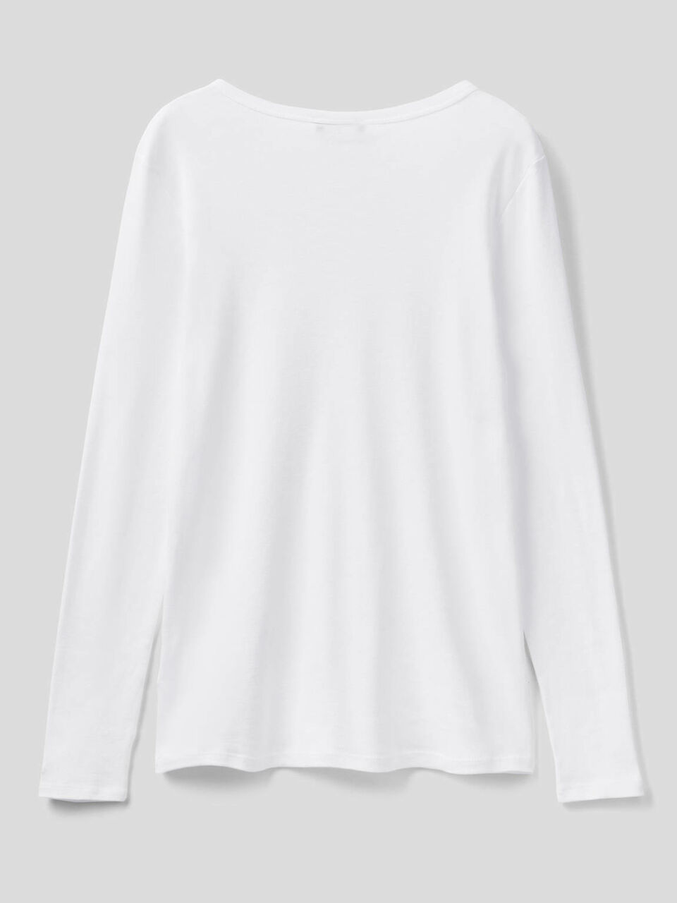 T-shirt a manica lunga in puro cotone image number 2