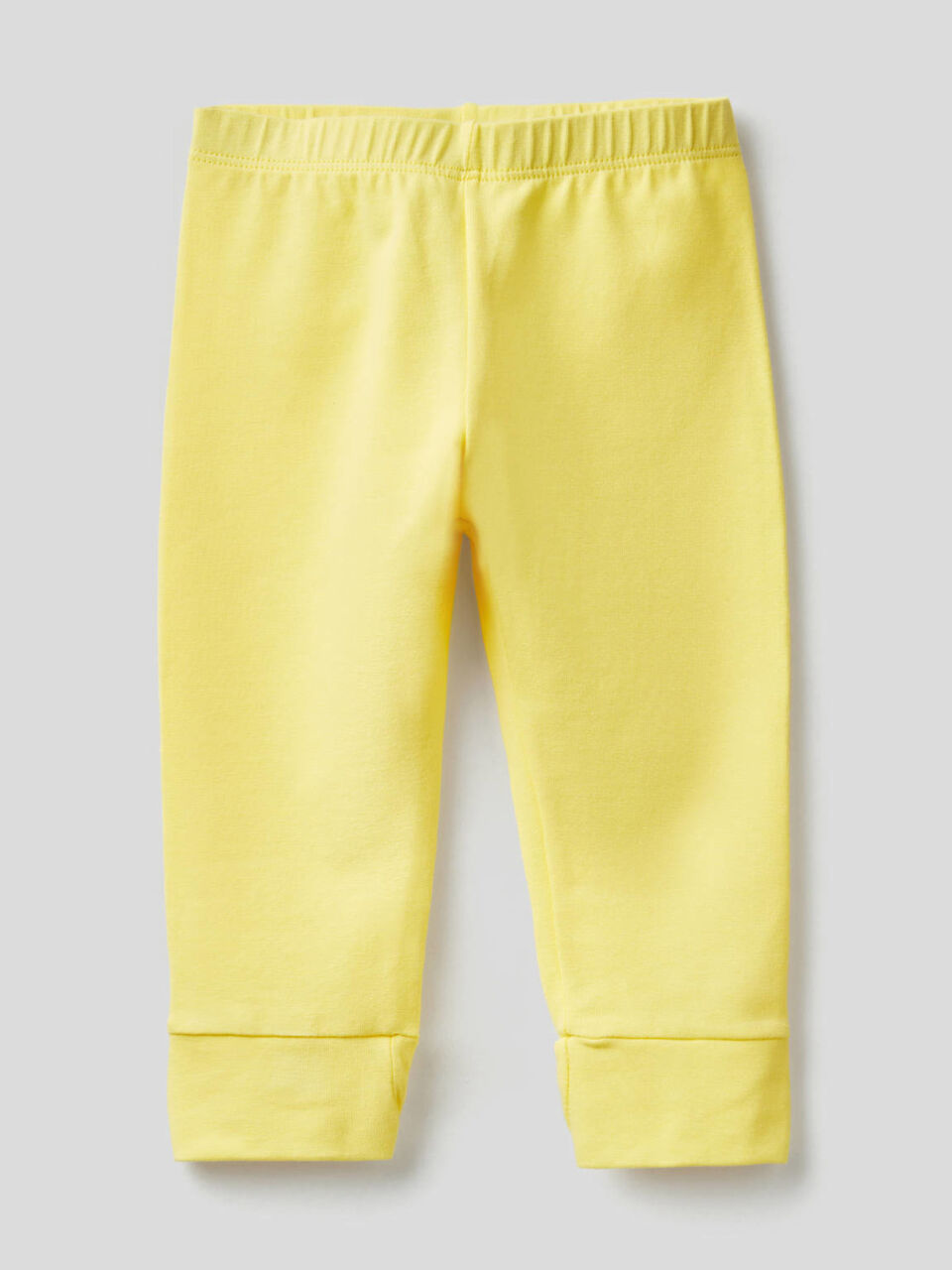 Leggings con fiocco in cotone stretch image number 1