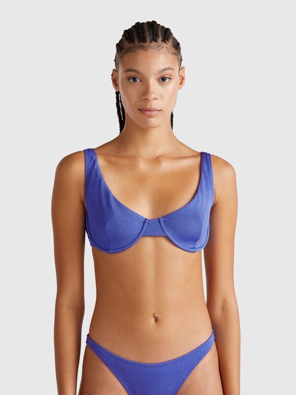 Reggiseno costume con lurex  Donna