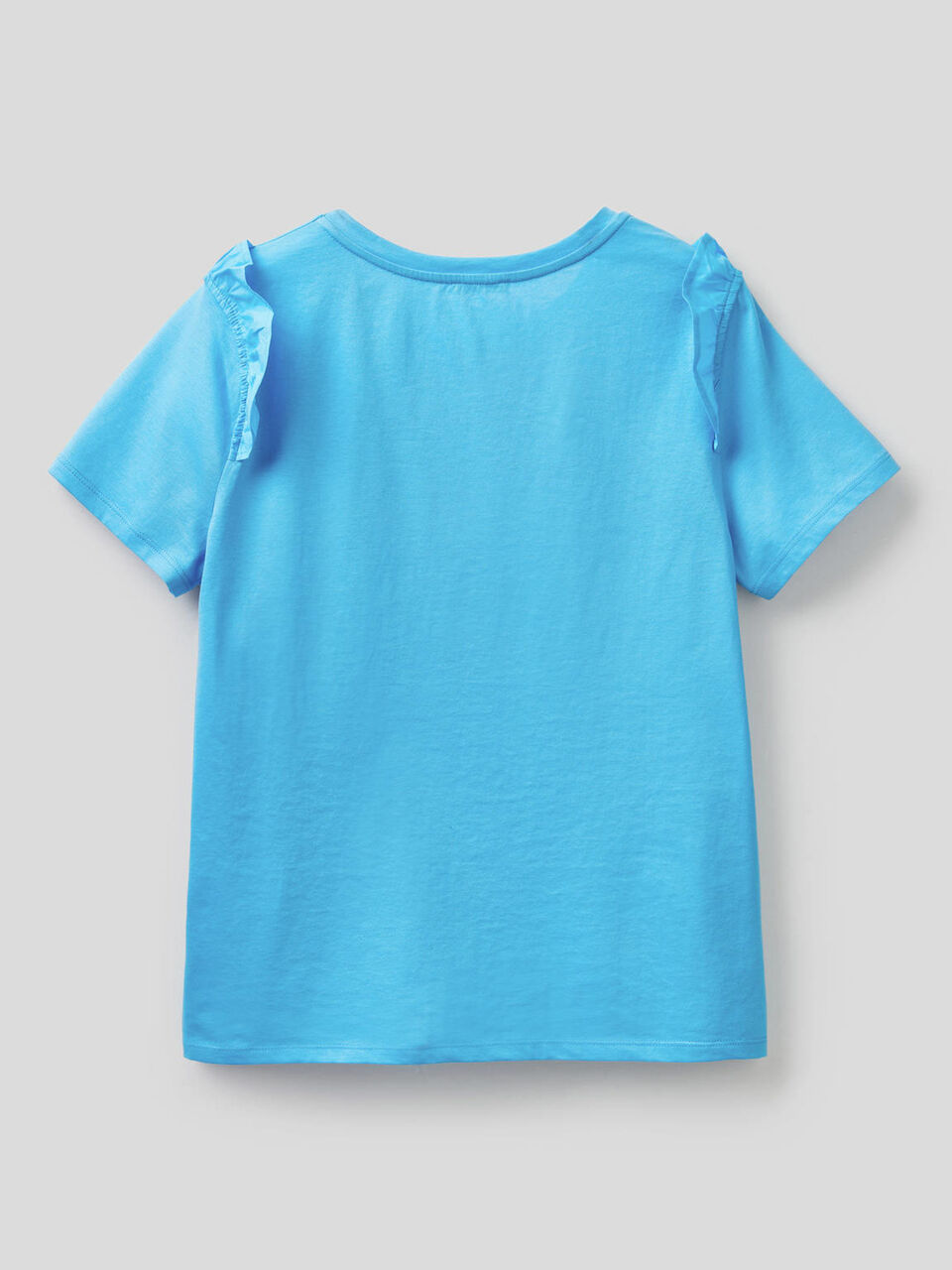 T-shirt 100% cotone con rouches image number null