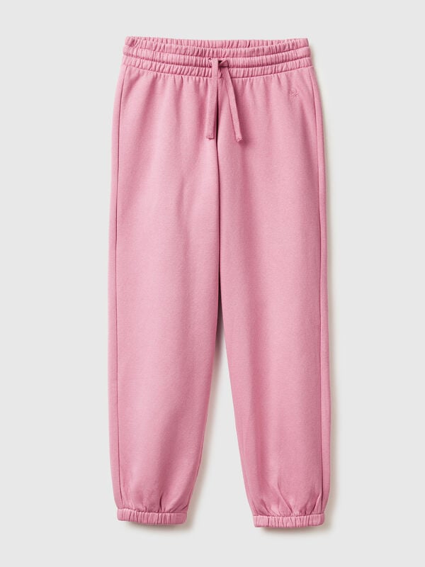 Joggers in felpa con coulisse Bambina