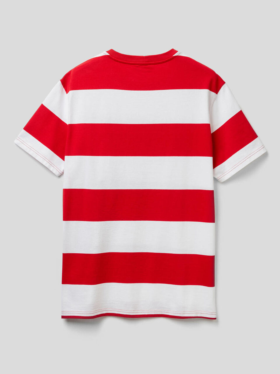 T-shirt a righe 100% cotone biologico image number 2