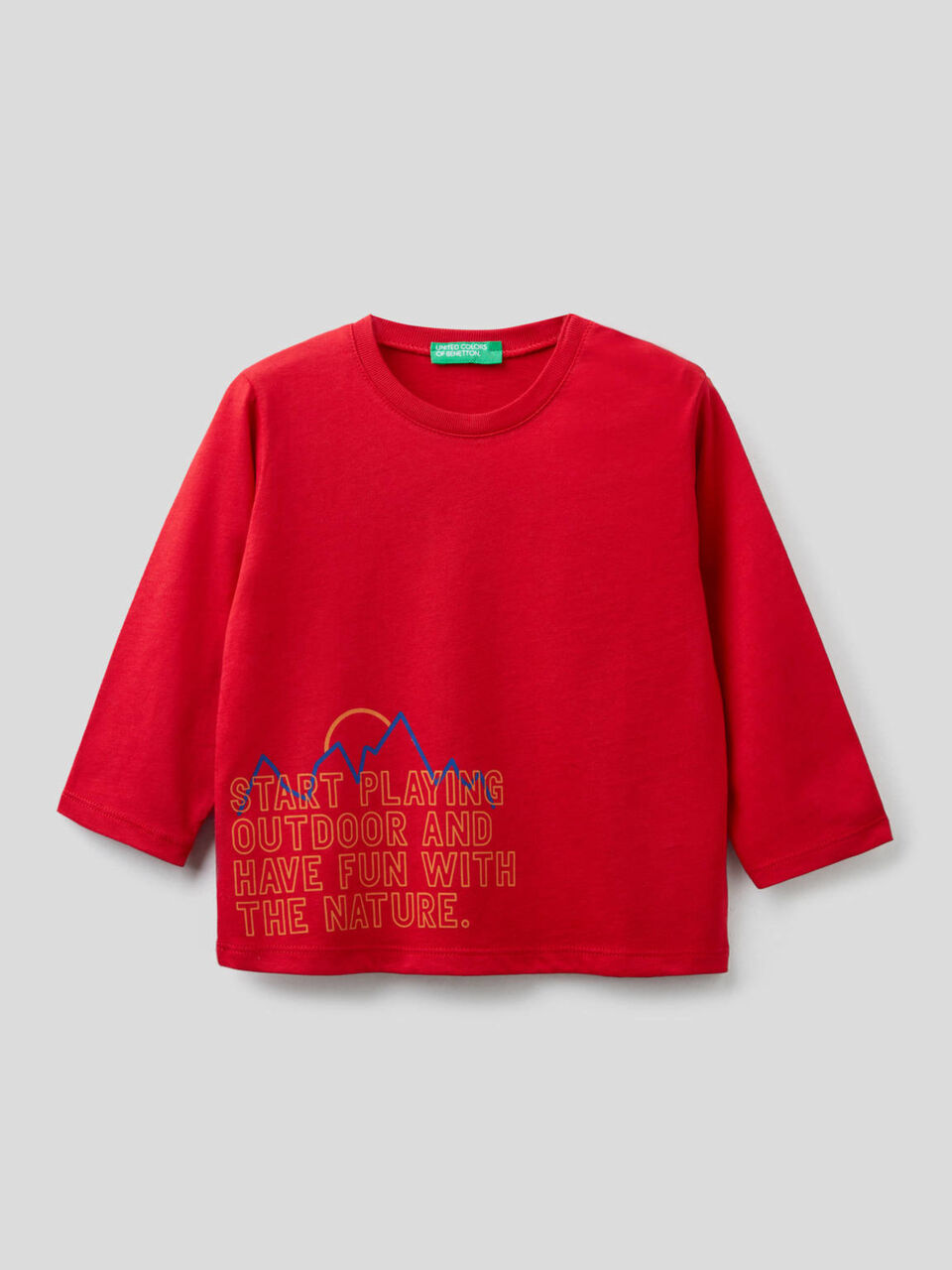 T-shirt in cotone bio con stampa image number 1
