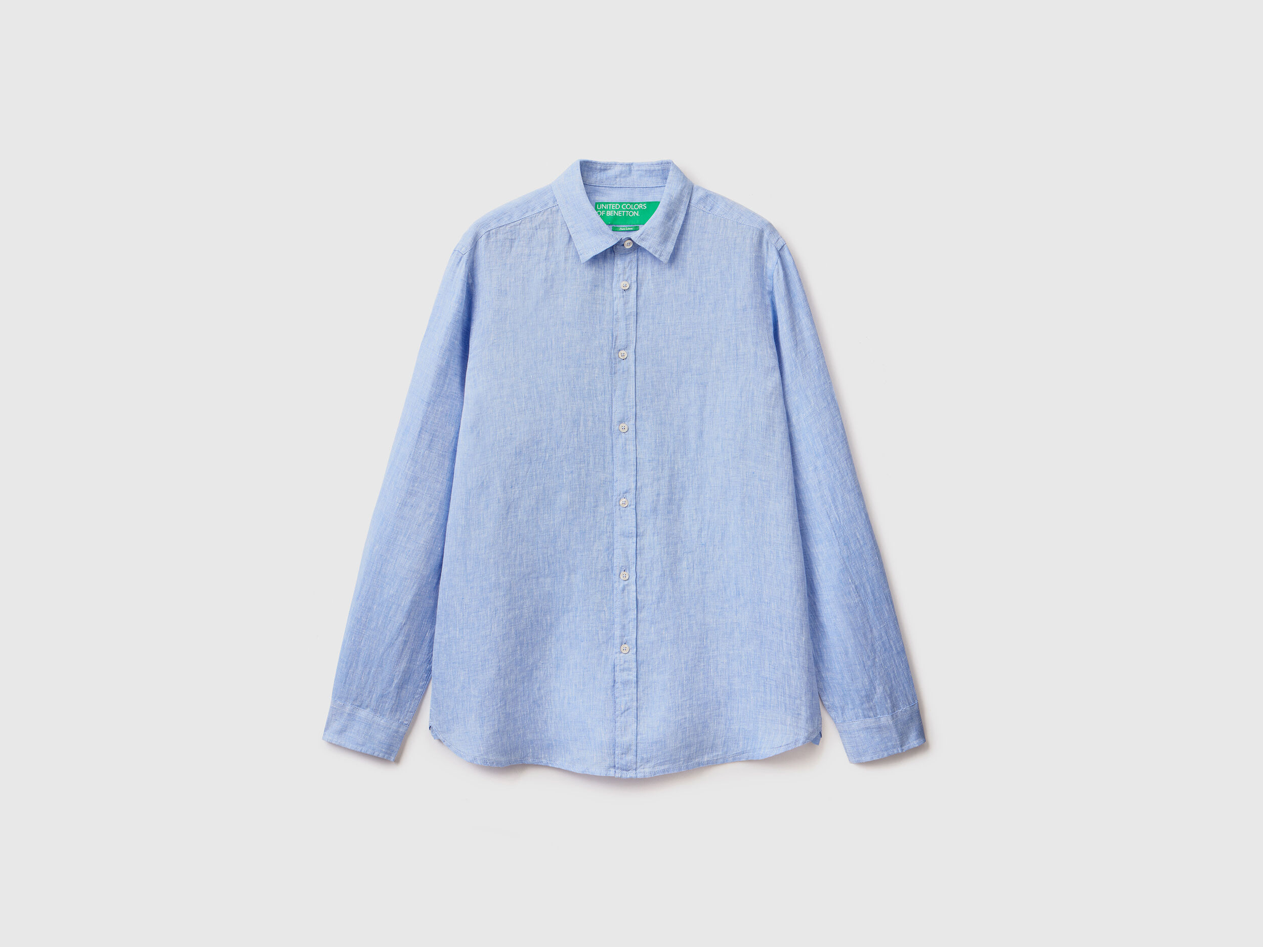 Camicia di discount lino azzurra uomo