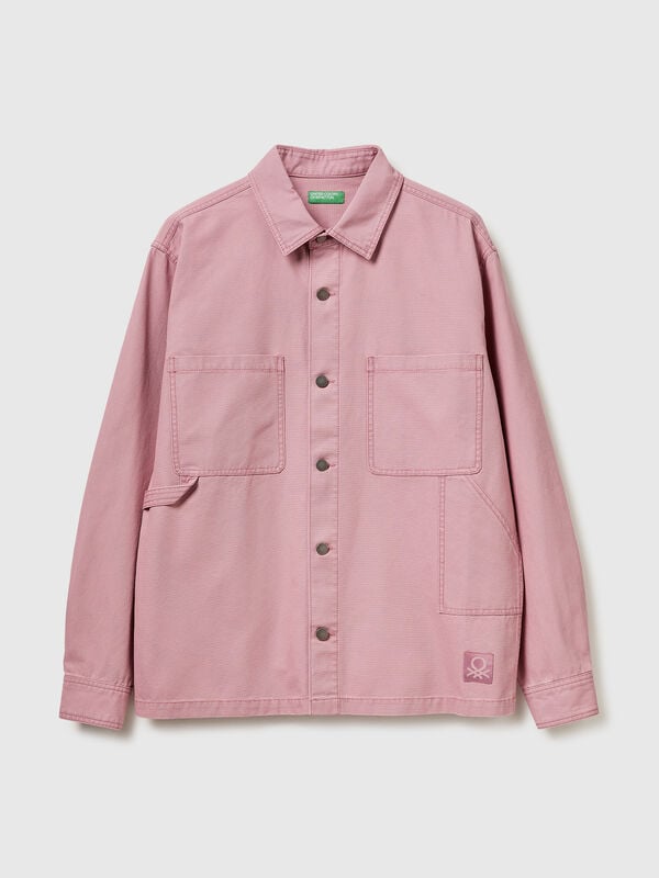 Overshirt in puro cotone Uomo