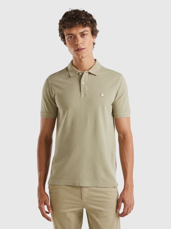 Polo regular fit verde salvia Uomo