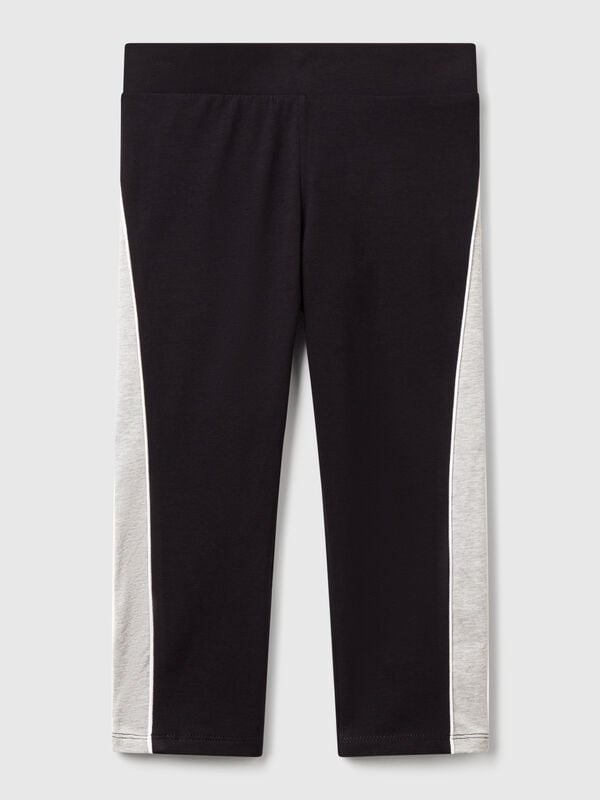 Leggings sportivi con piping Bambina