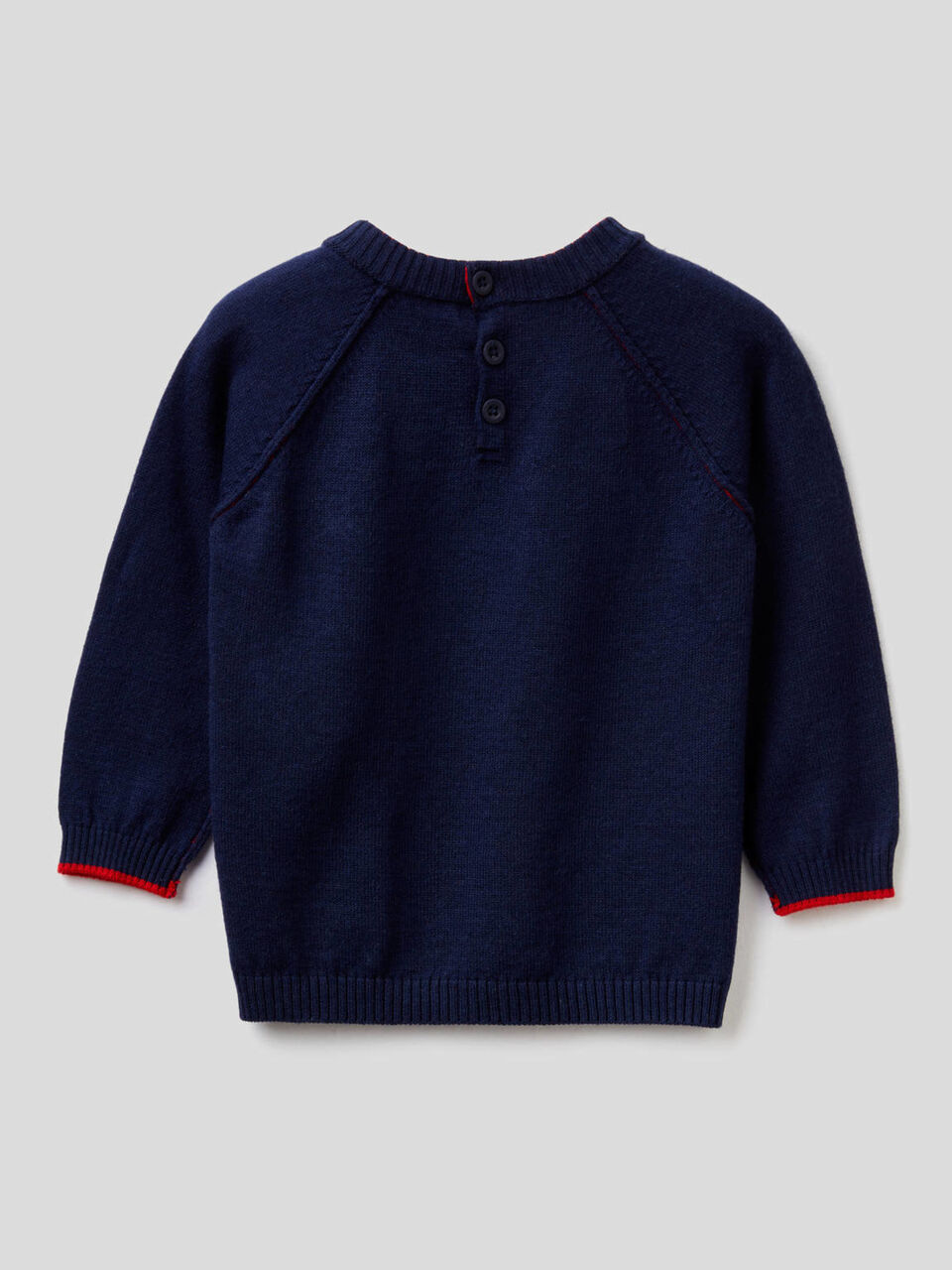 Maglia girocollo con manica raglan image number 2