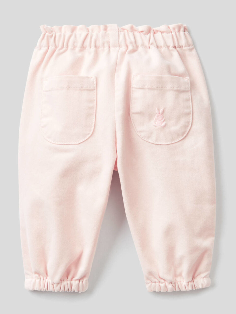 Pantaloni in misto cotone con fiocchetto image number 2