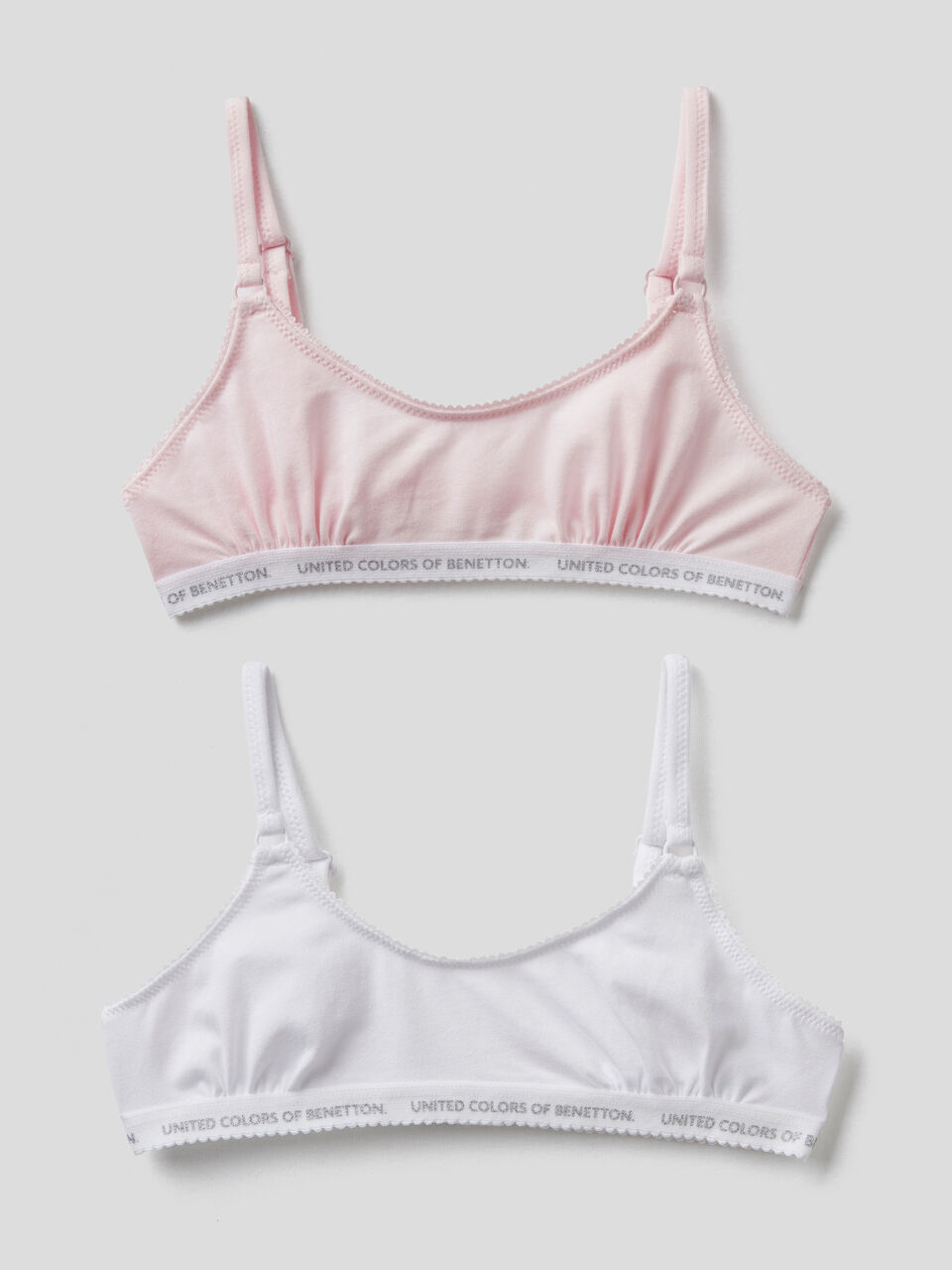 Due brassiere in cotone elasticizzato image number 1