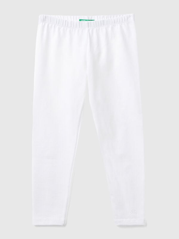 Leggings in cotone stretch Bambina