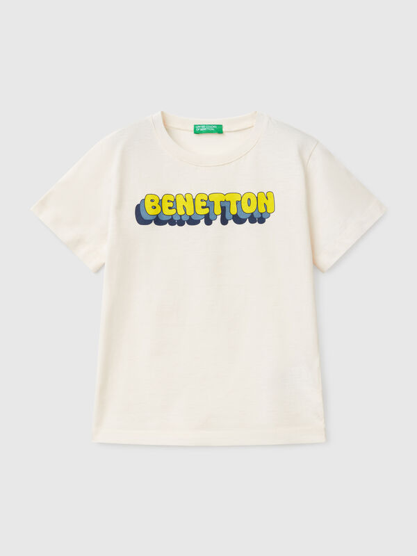 Maglietta con stampa logo Bambino