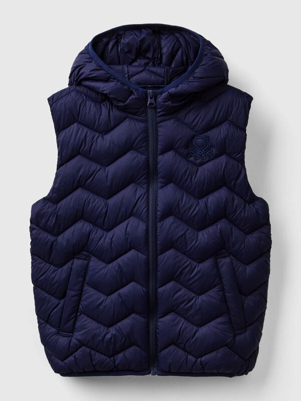 Gilet imbottito con cappuccio Bambino