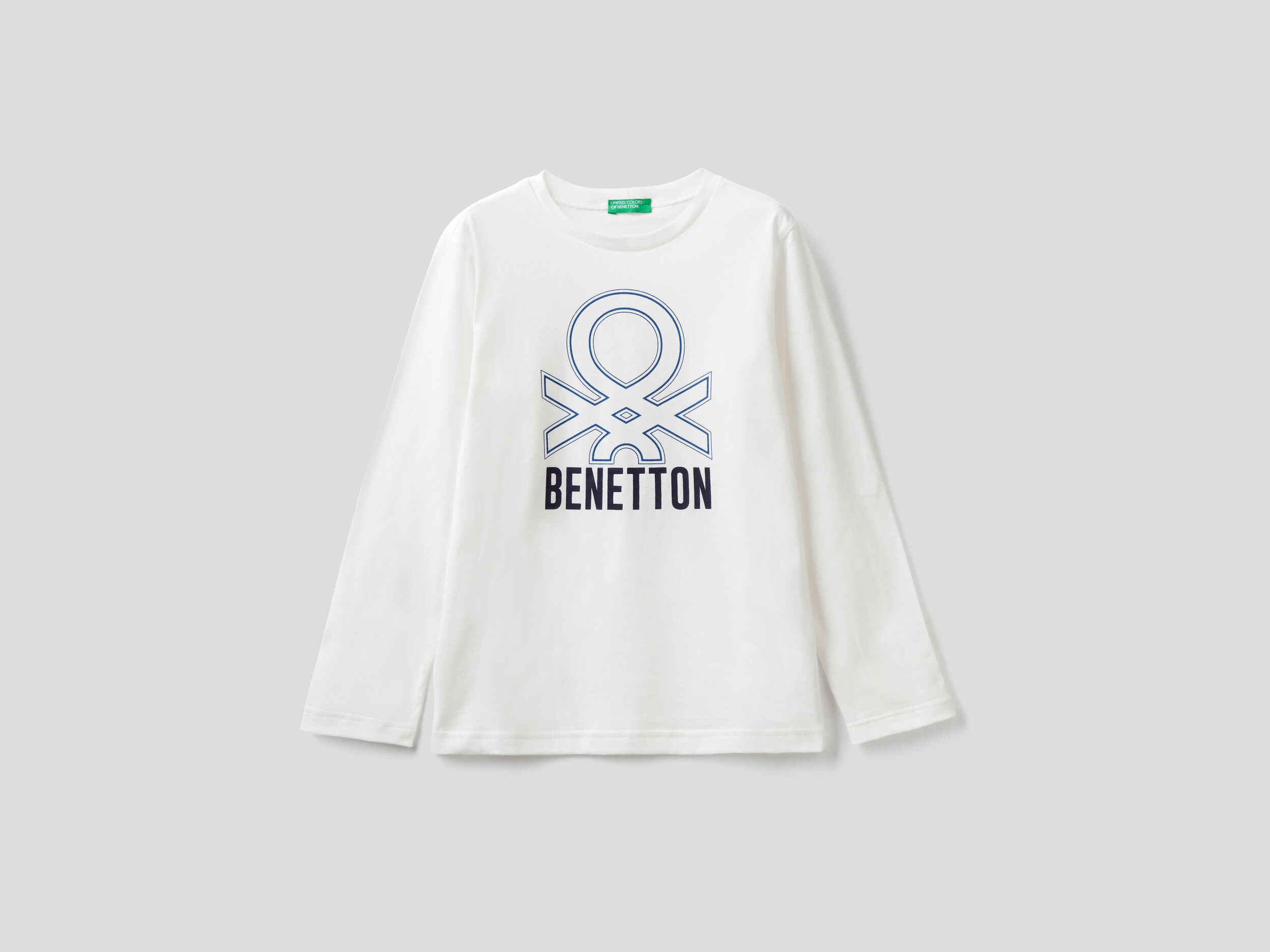 T-shirt Manica Lunga In Cotone Bio United Colors of Benetton Abbigliamento Top e t-shirt T-shirt T-shirt a maniche lunghe 