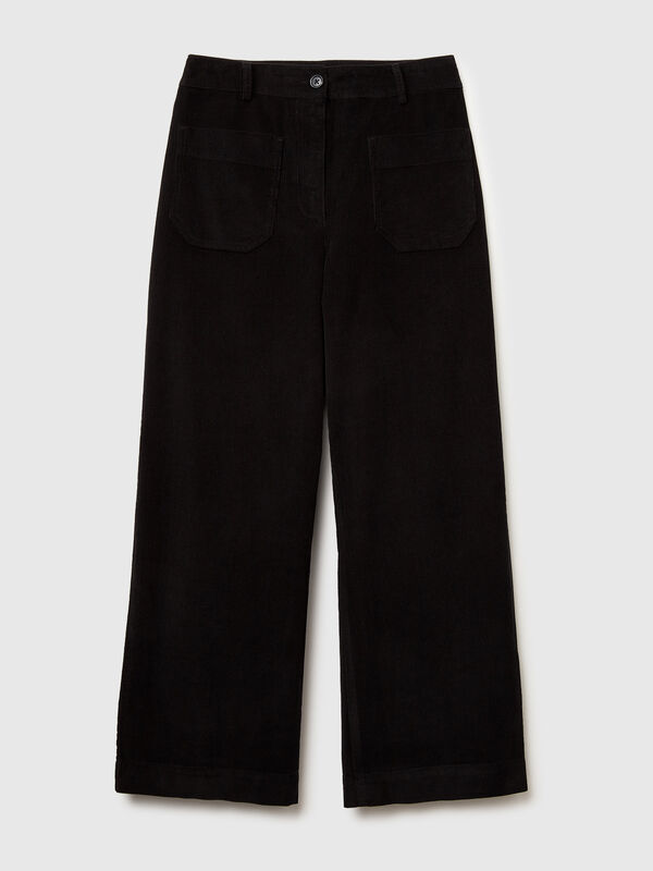 Pantaloni straight in velluto Pantaloni straight in velluto Donna