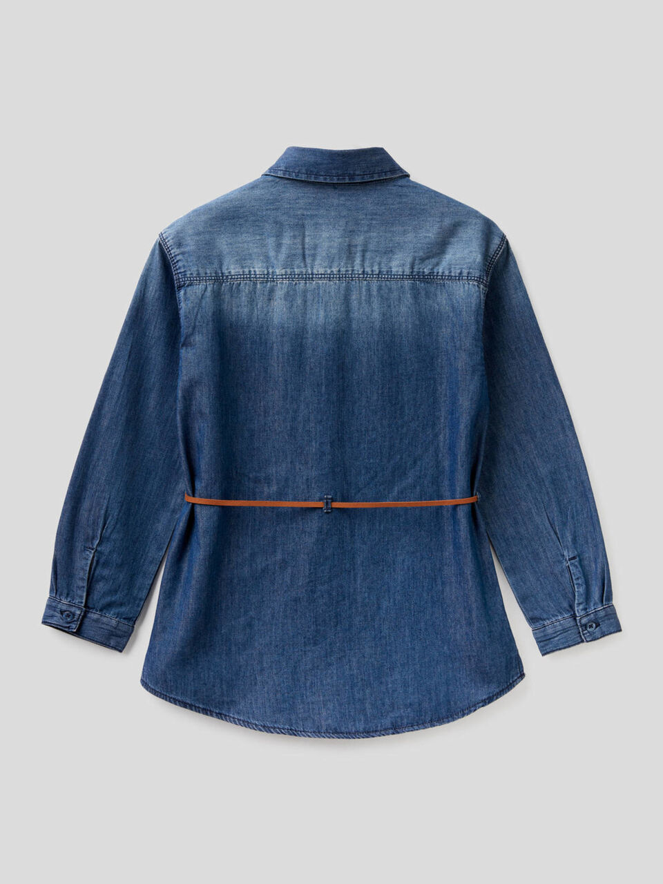 Camicia in jeans 100% cotone image number 2