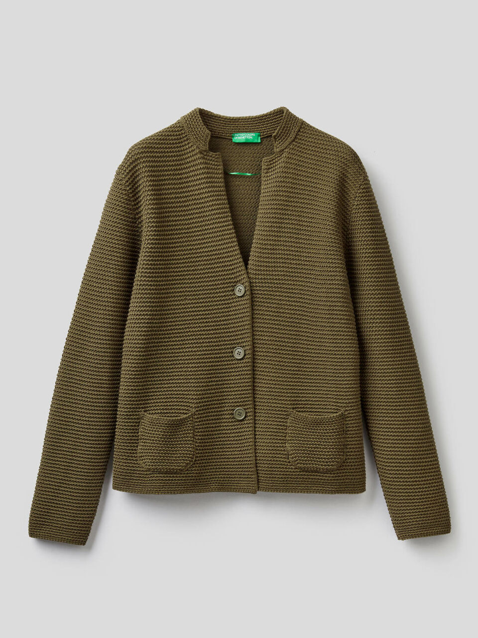 Giacca in maglia 100% cotone image number 1