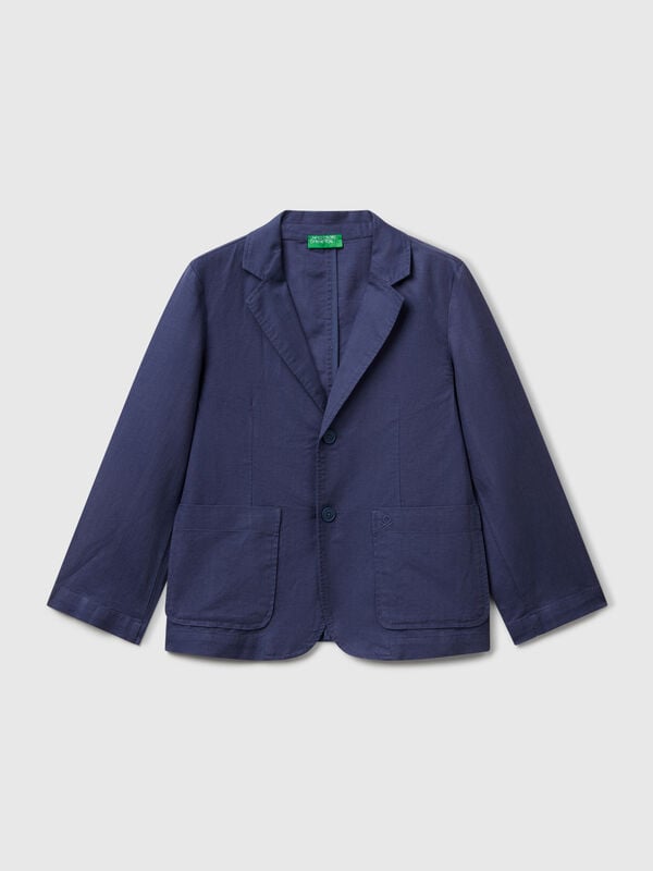 Blazer in misto lino Bambino