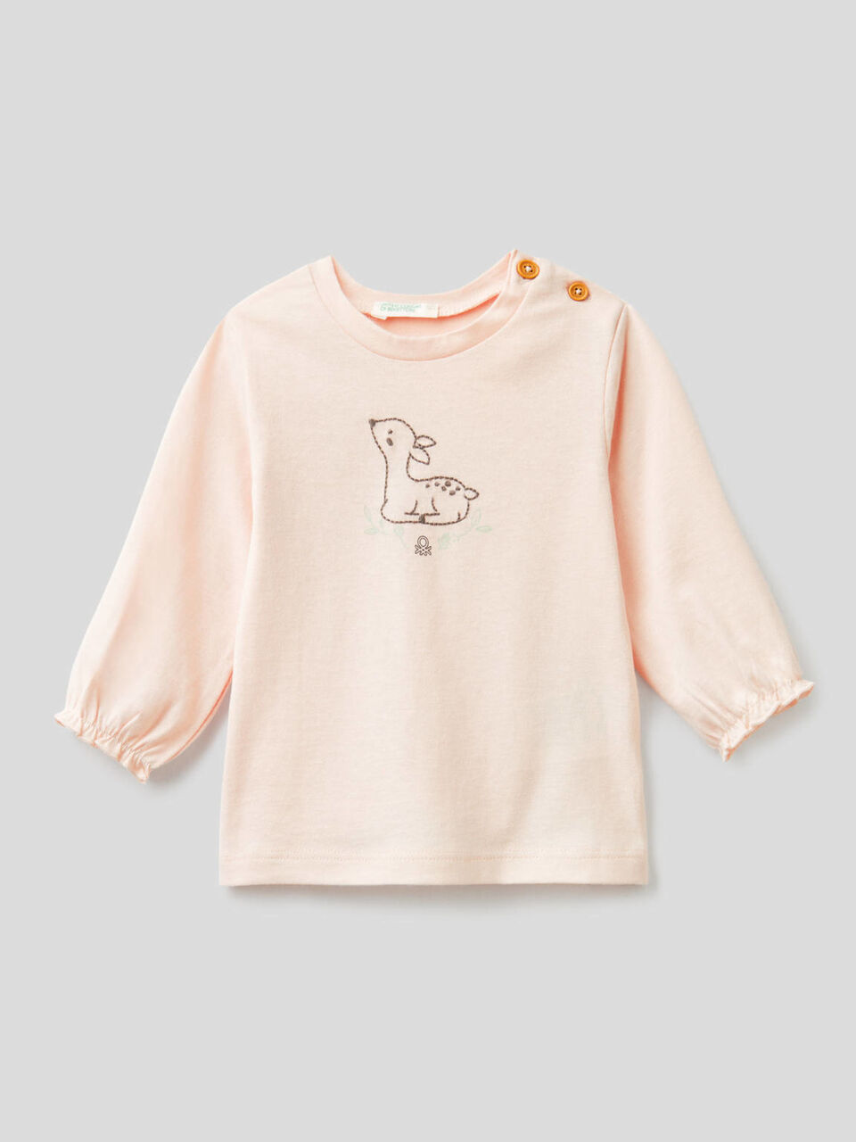 T-shirt manica lunga in cotone biologico image number 1