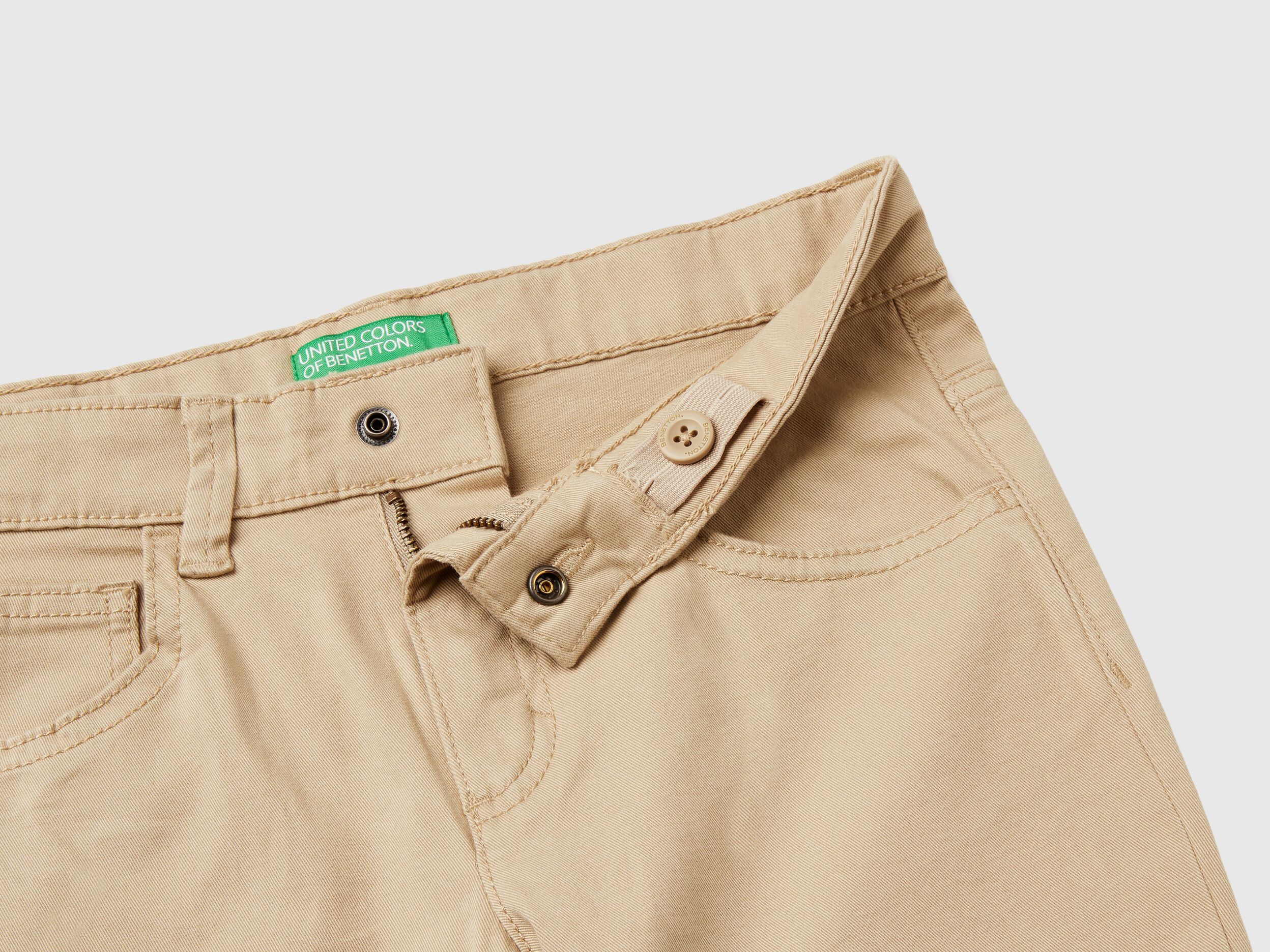 Pantaloni slim fit cinque tasche Beige Benetton