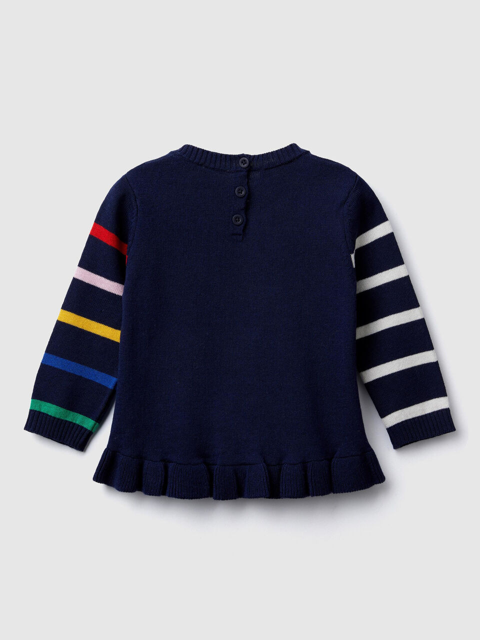Maglia con rouches e intarsi image number 2