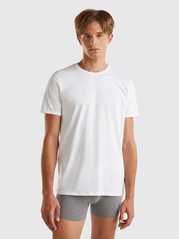T-shirt in cotone a fibra lunga Uomo