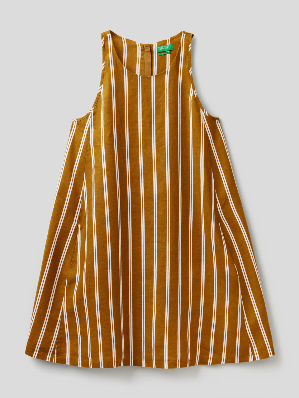 Abito 100% lino stampa fantasia image number 1