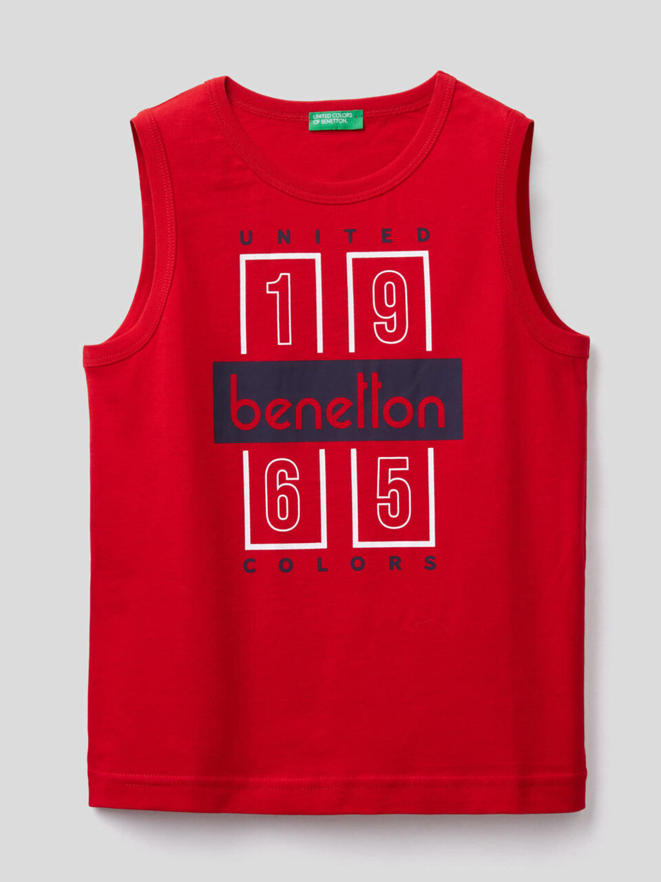 T-shirt smanicata con stampa logo image number 1